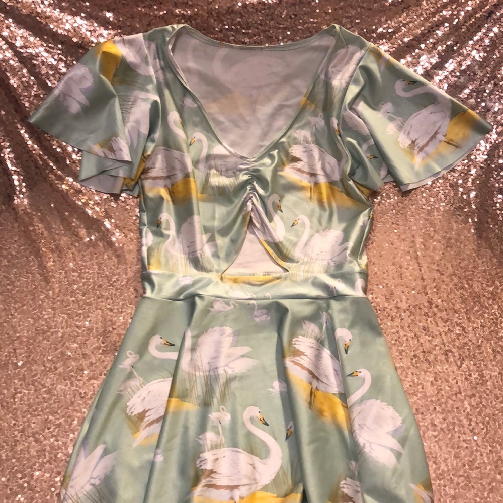 Limited Blackmilk Midi Swan Dress